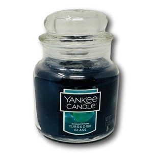 Yankee Candle Turquoise Glass Small Jar Candle 3.7 oz